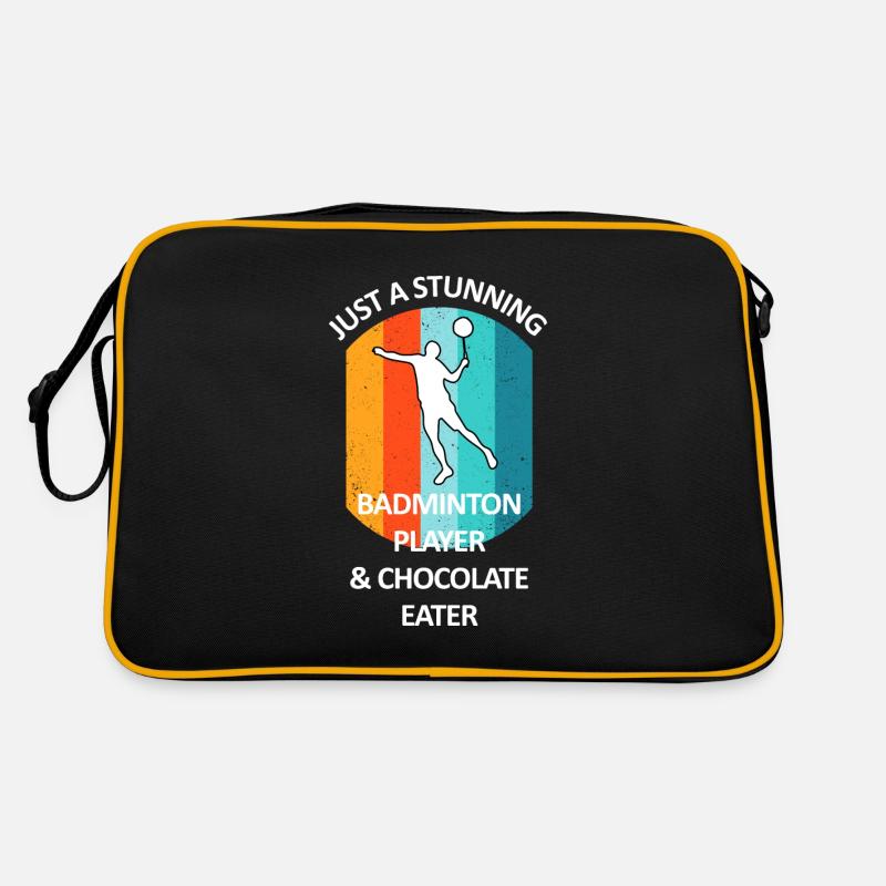 Badminton Badminton Badminton Player Chocolat Sac Retro