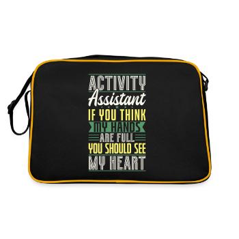 Activity Assistant Appreciation - Retro Tasche - Schwarz/Gold - Hinten