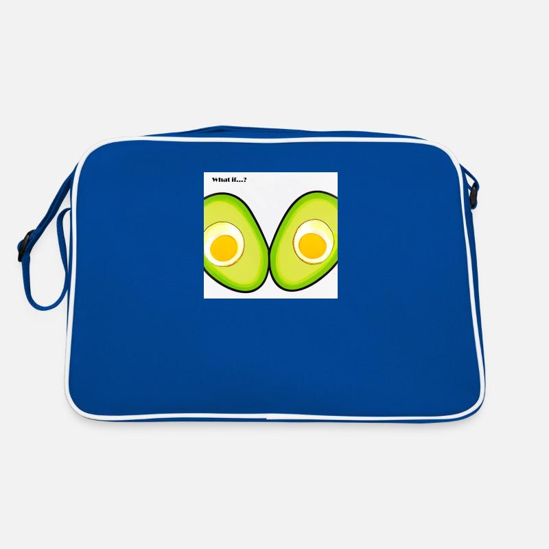 Avocado mit Ei Retro Tasche