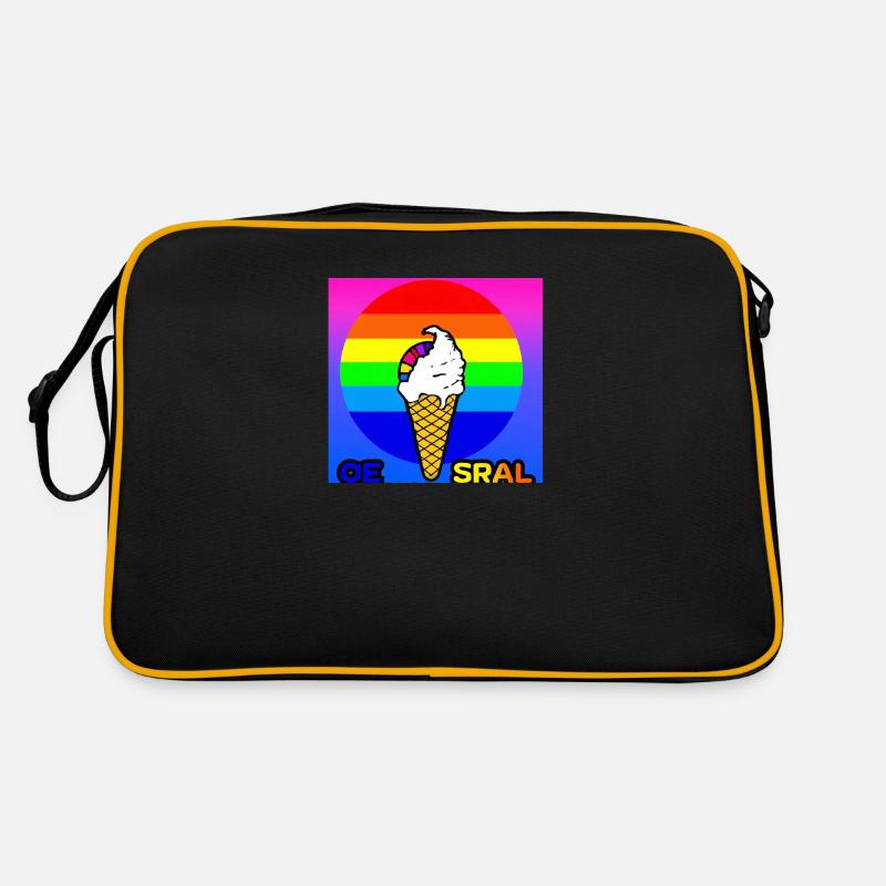 Das bunte Eis Logo Retro Tasche