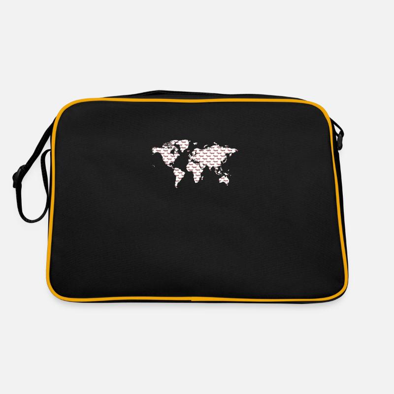 Dachshund Dachshund Owner Dachshund Weeni Gift - Retro Bag - black/gold