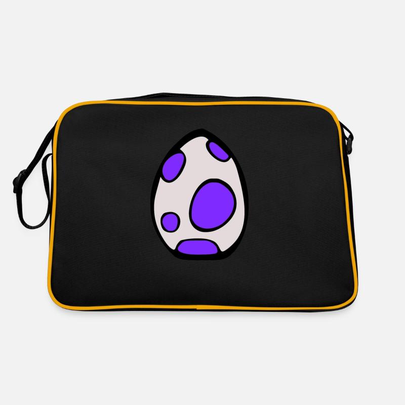 Pocket Monster Ei - Retro Tasche - Schwarz/Gold