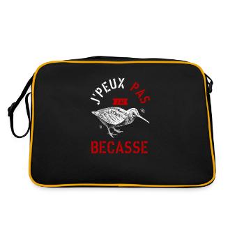 J Peux Pas J Ai Bécasse - Sac Retro - noir/or - Dos