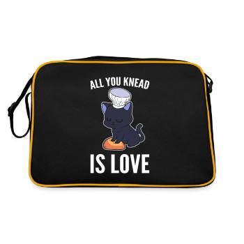 All You Knead Is Love Culinary Artist - Retro Bag - black/gold - Back