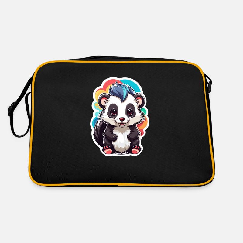 Skunk Mignon Enfant Couleur Sac Retro
