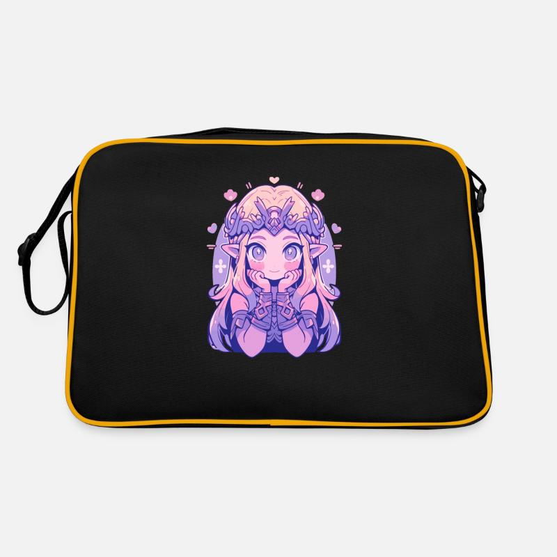 Princesse Chibi mignonne - Conception de conte de fées mignon Sac Retro