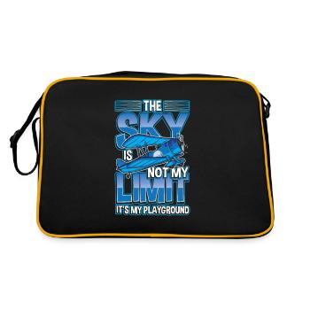 Le ciel n'est pas ma limite c'est mon terrain de jeu - Sac Retro - noir/or - Dos