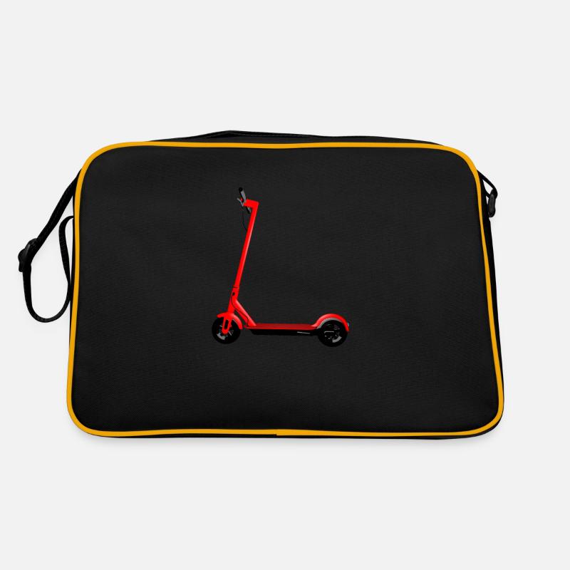 Roller - Retro Tasche - Schwarz/Gold