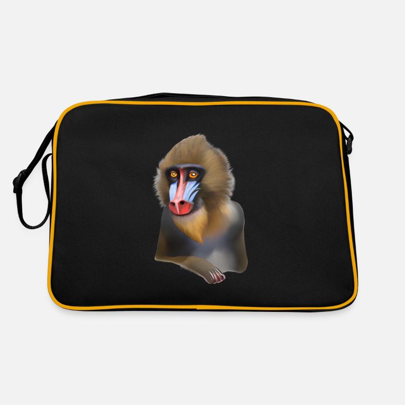 Mandrill Monkey Retro Bag