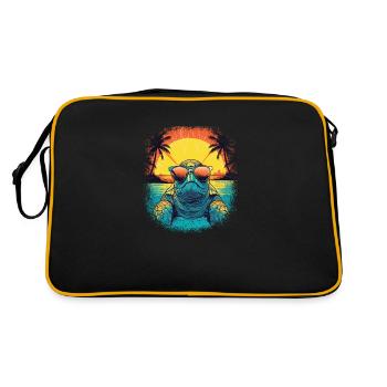 awesome gift idea present idea - Retro Bag - black/gold - Back