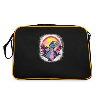 Birthday Gift Brachiosaurus Funny Sayings - Retro Bag - black/gold - Back