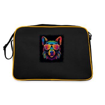 Beagle Gifts Joke Dog Lover Love Geek Dog Breed - Retro Bag - black/gold - Back