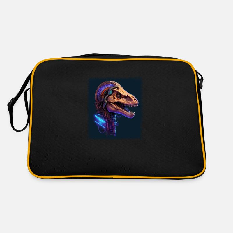 awesome present idea happy brachiosaurus Retro Tasche