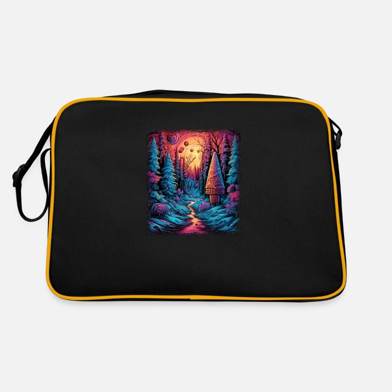 Blague Vert Présent Idée Symbole de la paix Oiseau Présent Sac Retro