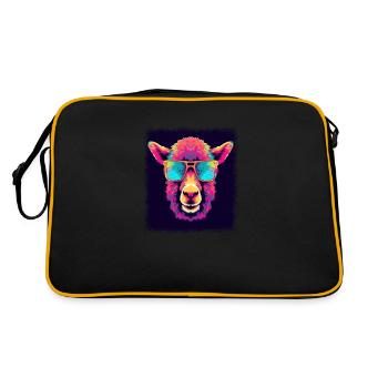 Gift Geek Animal Design - Sac Retro - noir/or - Dos