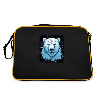 fun gift gift idea brutality bookish humor backer - Retro Bag - black/gold - Back
