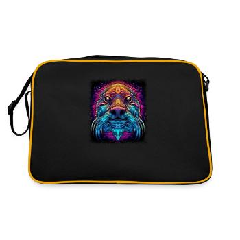 bien-être animal cadeau d’anniversaire blagues bébé phoque - Sac Retro - noir/or - Dos