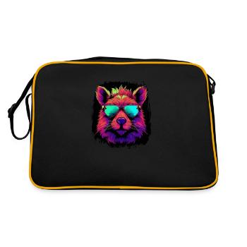 present birthday present idea pet - Retro Bag - black/gold - Back