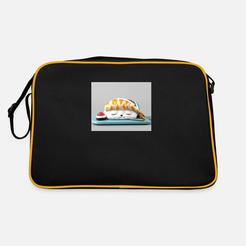 Schlafende Sushi Robbe Retro Tasche