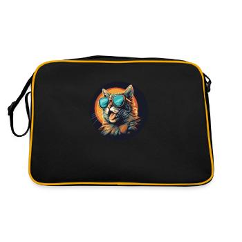 Pour les vrais fans de chats - ressentez la magie - Sac Retro - noir/or - Dos