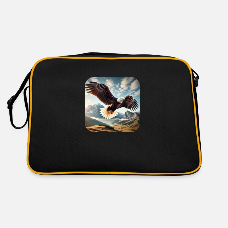 Bald eagle Retro Bag
