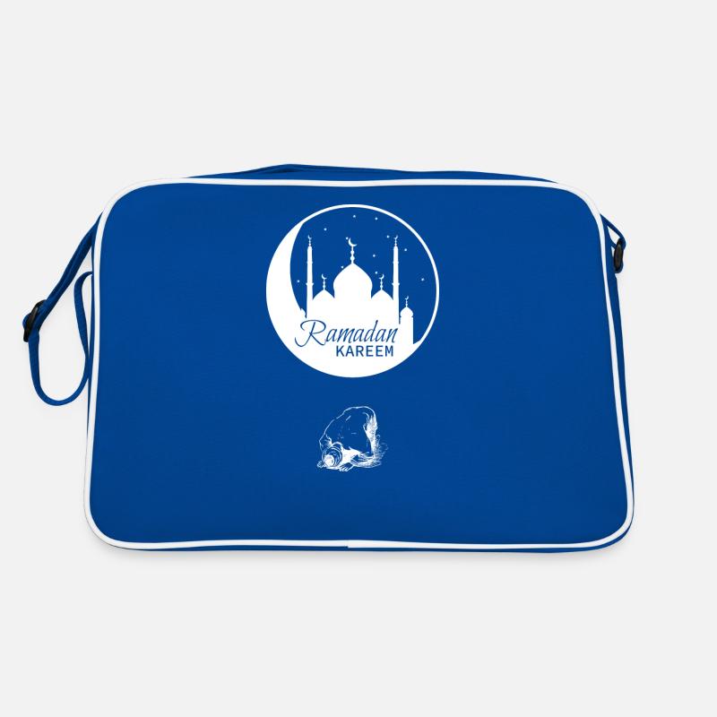 Ramadan Praying Man White Retro Tasche