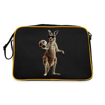 Kangourou - Sac Retro - noir/or - Dos