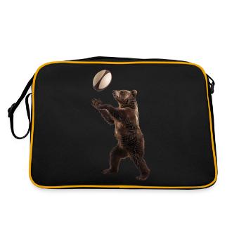Tragen - Retro Tasche - Schwarz/Gold - Hinten