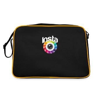 Instagram social media fan - Retro Bag - black/gold - Back