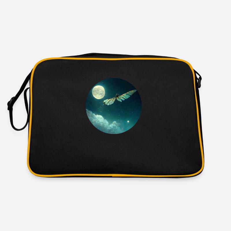 Insekt - Retro Tasche - Schwarz/Gold