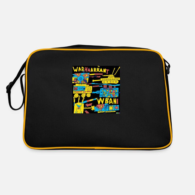 Warhaarrant - Retro Tasche - Schwarz/Gold