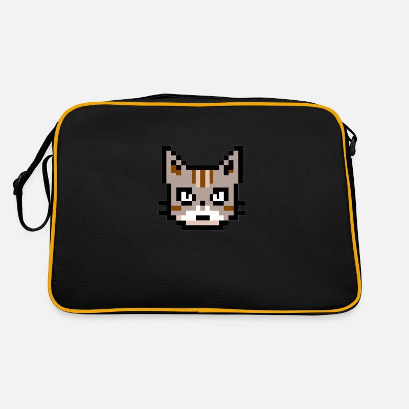 Pixelart Katze Retro Tasche