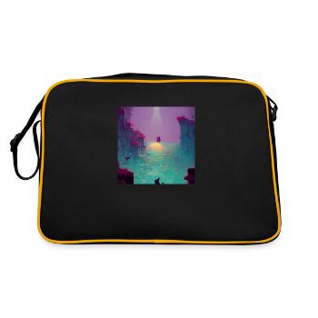 Histoire d'amour - Sac Retro - noir/or - Dos