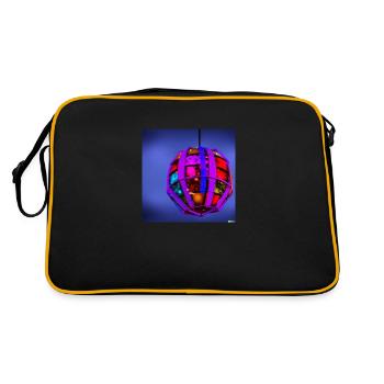 explodierende weihnachtskugel - Retro Tasche - Schwarz/Gold - Hinten