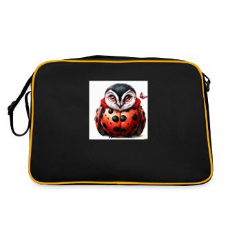 Lady Owl Bug - Retro Bag - black/gold - Back