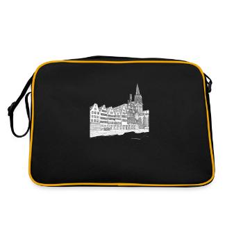 Münster Drawing - Retro Bag - black/gold - Back