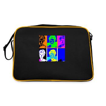 Dirty Diana - Warholstyle - Retro Tasche - Schwarz/Gold - Hinten
