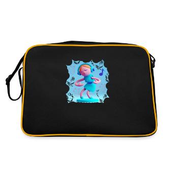 ILLUSTRATION MUSICALE AMUSANTE 2 - Sac Retro - noir/or - Dos