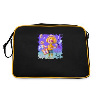 MUSIQUE AMUSANTE 6 - Sac Retro - noir/or - Dos