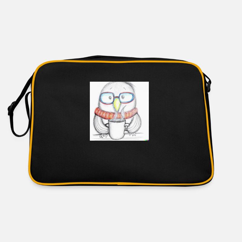 Early morning bird Retro Tasche