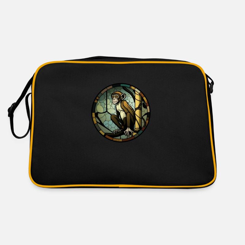 Vitrail de singe Sac Retro