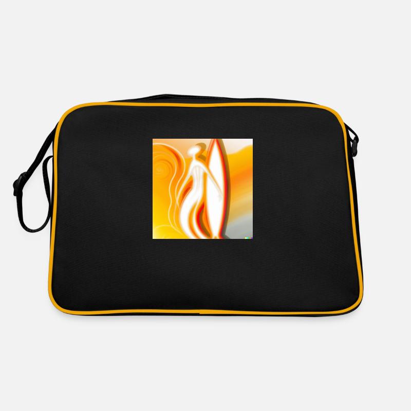 abstrakt surfer Retro Tasche