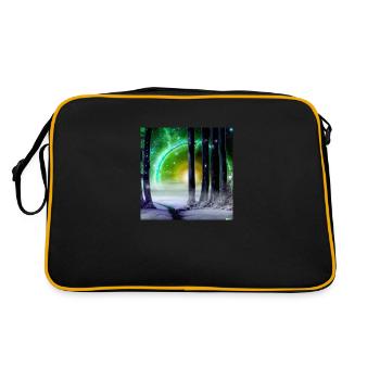 JD Star Artwork No.4 - Retro Tasche - Schwarz/Gold - Hinten