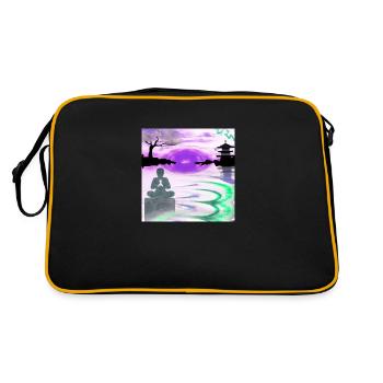 JD Star Artwork No.9 - Retro Tasche - Schwarz/Gold - Hinten