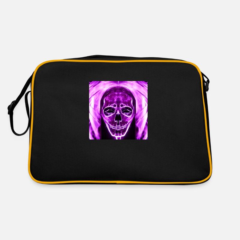 Maskiert in Lila - Retro Tasche - Schwarz/Gold