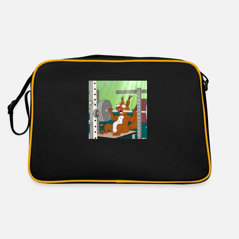 SQRRLD - Squirrel's Bench Press Accident Retro Tasche