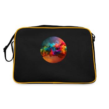 Art numérique - Brouillard/fumée coloré - Sac Retro - noir/or - Dos