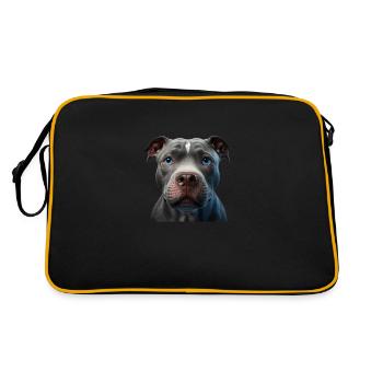 Ligne bleue Pibull - Sac Retro - noir/or - Dos
