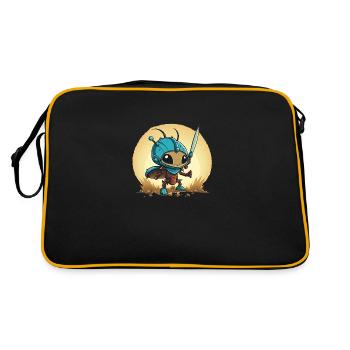 Une guerrière fourmi mignonne - Sac Retro - noir/or - Dos