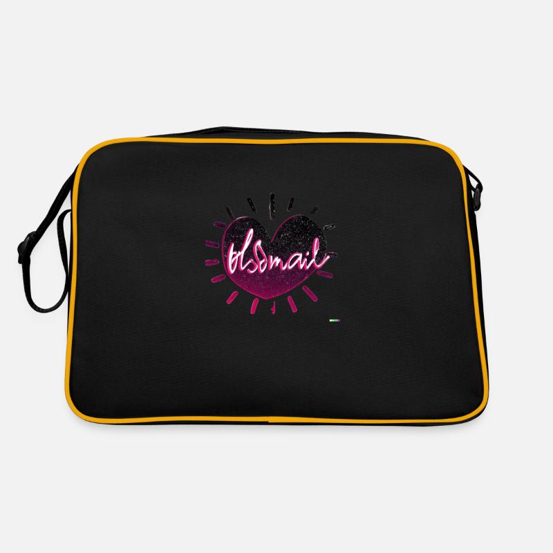 Heart - Retro Tasche - Schwarz/Gold